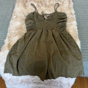 Aerie Olive Green Romper